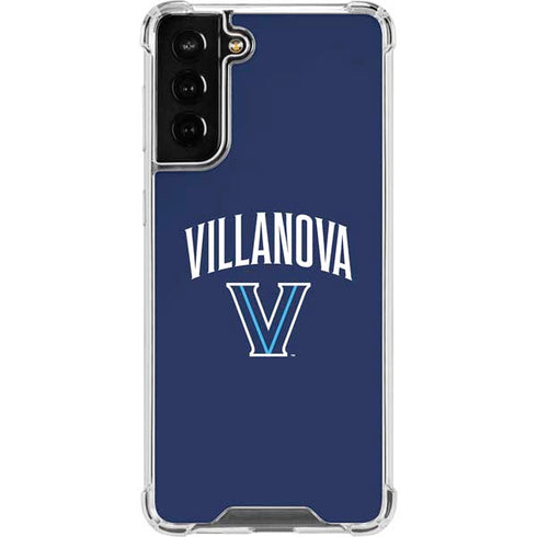 Villanova University Wildcats Black Galaxy S21 FE Clear Case